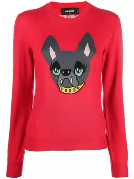 DSQUARED2 джемпер Icon Dog, красный