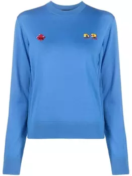 Dsquared2 джемпер из вирджинской шерсти, синий