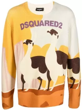 Dsquared2 джемпер Llama Country, желтый