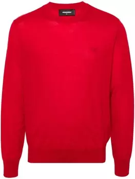 Dsquared2 джемпер с вышитым логотипом DSQUARED2, красный