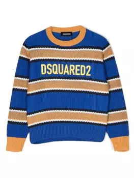 Dsquared2 джемпер в полоску, синий