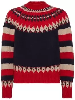 DSQUARED2 джемпер вязки интарсия, синий