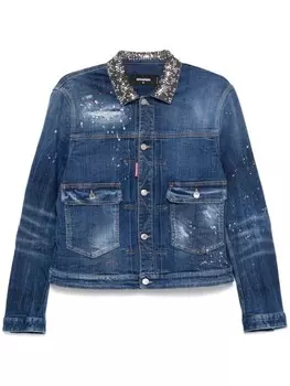 DSQUARED2 джинсовая куртка Heritage, синий