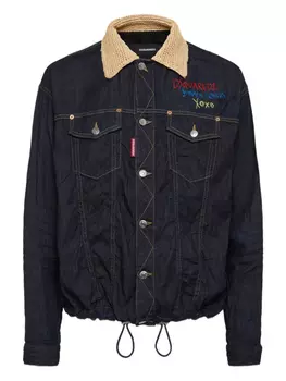 DSQUARED2 джинсовая куртка из хлопковой смеси, синий