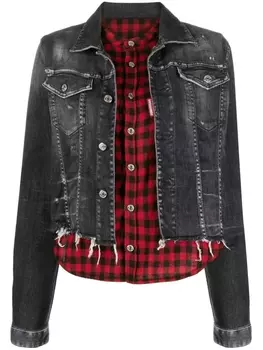 Dsquared2 джинсовая куртка, серый