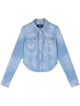 Dsquared2 джинсовая рубашка Sexy Western, синий