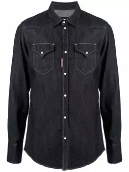 Dsquared2 джинсовая рубашка, синий