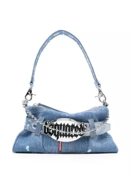 Dsquared2 джинсовая сумка Gothic с логотипом, синий