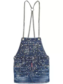 DSQUARED2 джинсовое мини-платье, синий