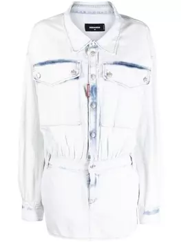 Dsquared2 джинсовое платье мини, синий