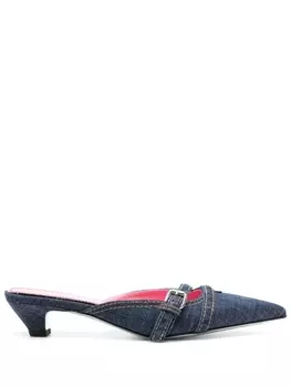 Dsquared2 джинсовые мюли с пряжками, синий