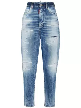 DSQUARED2 джинсы 80'S с эффектом потертости, синий