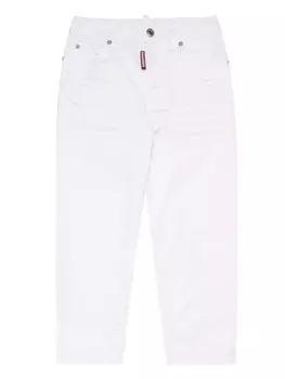 Dsquared2 джинсы Boston с логотипом, белый