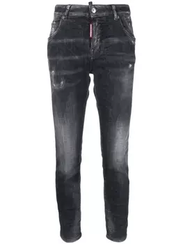Dsquared2 джинсы Cool Girl с эффектом потертости, серый