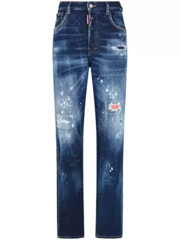 Dsquared2 джинсы Cool Girl с эффектом потертости, синий
