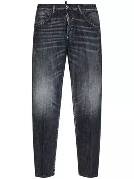 Dsquared2 джинсы DSQUARED2 Brushed Steel Wash Tidy Biker, черный