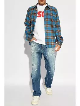 Dsquared2 джинсы DSQUARED2 с потертостями, синий