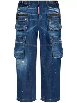 Dsquared2 джинсы карго DSQUARED2 с широкими штанинами, синий