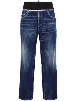 Dsquared2 джинсы прямого покроя со средней посадкой, синий