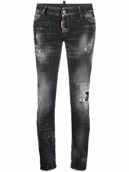 Dsquared2 джинсы с эффектом потертости, черный