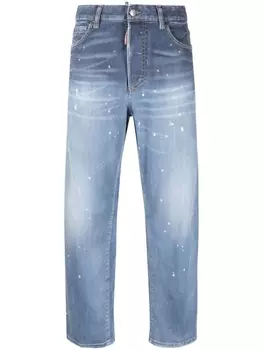 Dsquared2 джинсы с эффектом потертости, синий
