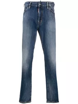 Dsquared2 джинсы с эффектом потертости, синий