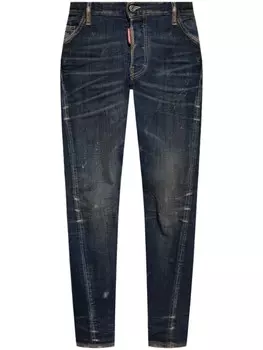 Dsquared2 джинсы с эффектом потертости, синий