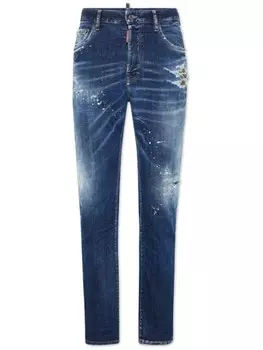 DSQUARED2 джинсы с эффектом потертости, синий