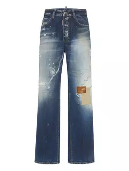 DSQUARED2 джинсы с эффектом потертости, синий
