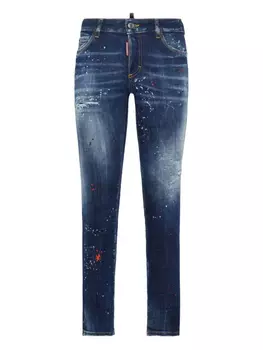DSQUARED2 джинсы с эффектом потертости, синий