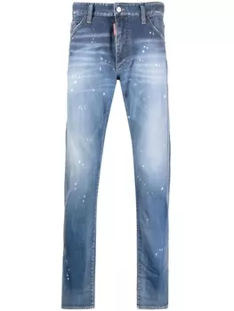 Dsquared2 джинсы с эффектом разбрызганной краски, синий