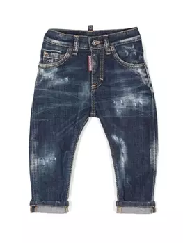 Dsquared2 джинсы с контрастной строчкой, синий