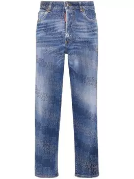 DSQUARED2 джинсы с логотипом, синий