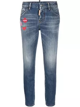 Dsquared2 джинсы с нашивками, синий