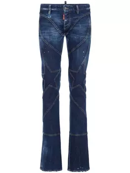 DSQUARED2 джинсы с нашивками, синий