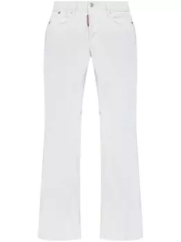 Dsquared2 джинсы с нашивкой-логотипом, белый