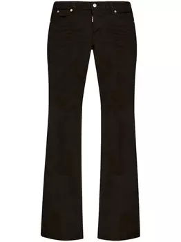 Dsquared2 джинсы с нашивкой-логотипом, черный