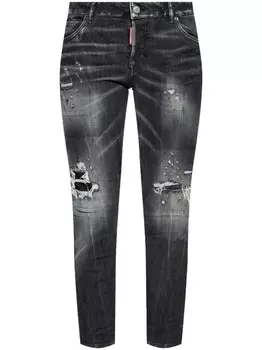 Dsquared2 джинсы с нашивкой-логотипом, черный