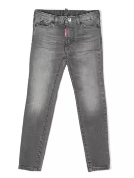 Dsquared2 джинсы с нашивкой-логотипом, серый