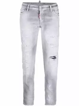 DSQUARED2 джинсы с нашивкой-логотипом, серый