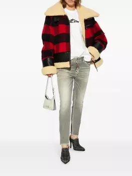 Dsquared2 джинсы с нашивкой-логотипом, серый