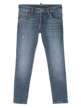 Dsquared2 джинсы с нашивкой-логотипом, синий