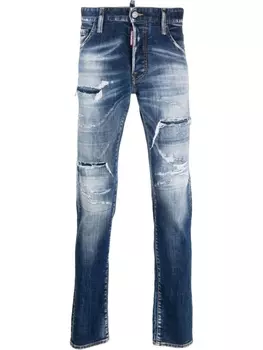 Dsquared2 джинсы с нашивкой-логотипом, синий