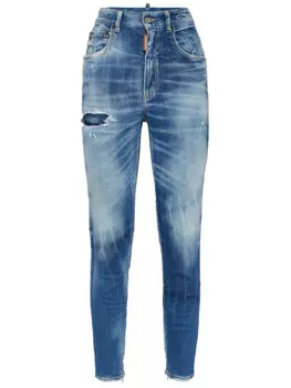 DSQUARED2 джинсы с нашивкой-логотипом, синий