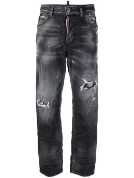 Dsquared2 джинсы с прорезями, черный