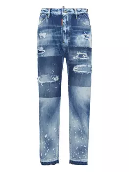 DSQUARED2 джинсы с прорезями, синий