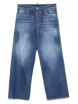 DSQUARED2 джинсы с вышитым логотипом, синий