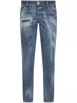 Dsquared2 джинсы Sailor с кристаллами, синий