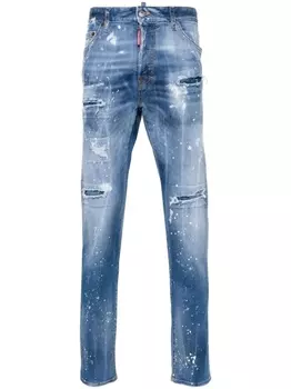 Dsquared2 джинсы скинни Cool Guy с эффектом потертости, синий