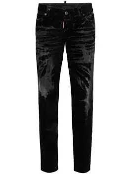 Dsquared2 джинсы скинни Jennifer с заниженной талией, черный